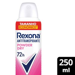 Desodorante Antitranspirante Aerosol Rexona Powder Dry 72h 250ml