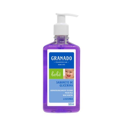 SABONETE LÍQUIDO GLICERINADO GRANADO BEBÊ LAVANDA 500ML