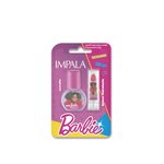 Kit Infantil Barbie Esmalte Extraordinária 6ml E Batom Rosa Cereja 1g