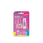 Kit Infantil Barbie Esmalte Icônica 6ml E Batom Roxo 1g