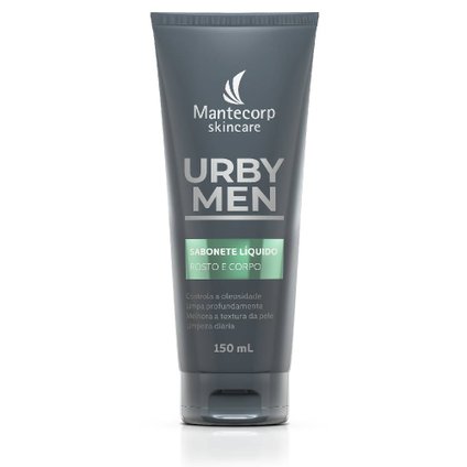 SABONETE LÍQUIDO URBY MEN ROSTO E CORPO 150ML