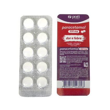 PARACETAMOL 500MG 10 COMPRIMIDOS PRATI GEN