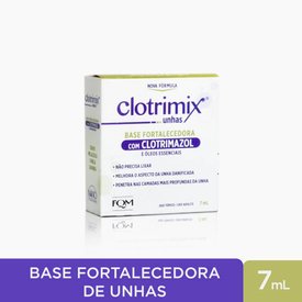 BASE FORTALECEDORA COM CLOTRIMAZOL E NANOTECNOLOGIA CLOTRIMIX UNHAS 7ML