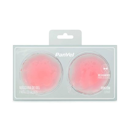 PAR DE PADS PARA OLHOS EM GEL ROSA PANVEL ACESSÓRIOS