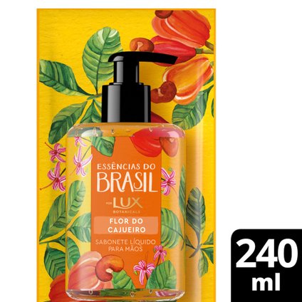 SABONETE LÍQUIDO LUX ESSÊNCIAS DO BRASIL FLOR DE CAJUEIRO 240ML - REFIL