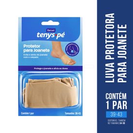 LUVA PROTECAO JOANETES TENYS PE BARUEL 39 - 43
