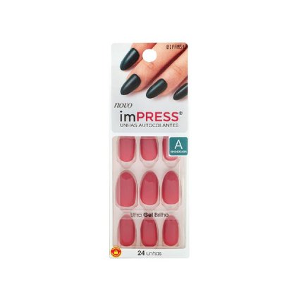 UNHAS POSTIÇAS IMPRESS COLOR ALMOND ROSE QUARTZ