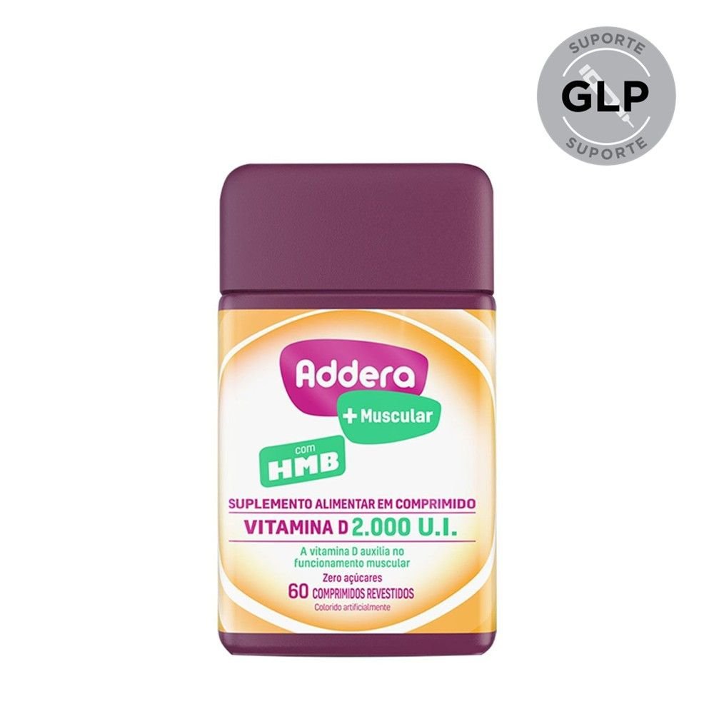 Vitamina D Addera + Muscular Hmb 2.000 Ui 60 Comprimidos Revestidos