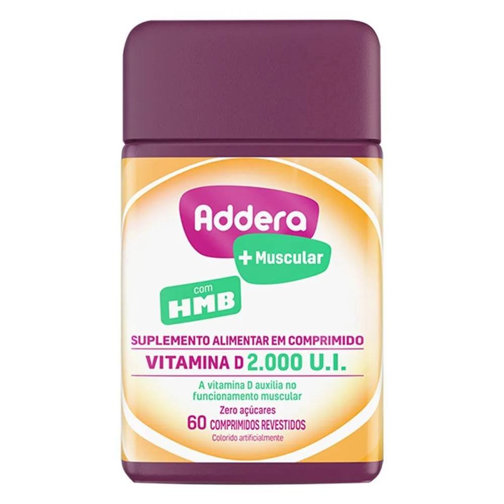Vitamina D Addera + Muscular Hmb 2.000 Ui 60 Comprimidos Revestidos