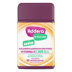 Vitamina D Addera + Muscular Hmb 2.000 Ui 60 Comprimidos Revestidos