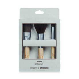 KIT PANVEL MAKE UP COM 3 MINI PINCÉIS PARA MAQUIAGEM