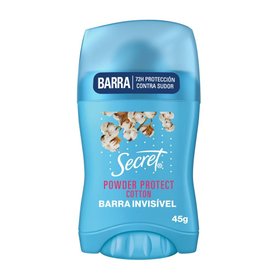 DESODORANTE EM BARRA SECRET ALGODÃO 45G