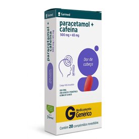 PARACETAMOL/CAFEINA 500MG/65MG 20 COMPRIMIDOS GERMED GENÉRICO