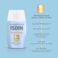 PROTETOR SOLAR FACIAL ISDIN FUSION WATER SEM COR FPS60 30ML