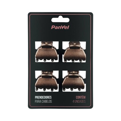 PIRANHA PARA CABELO METALIZADA COBRE TAM P PANVEL ACESSÓRIOS NATURE