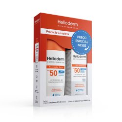 Kit Helioderm Protetor Solar Corporal Fps50 200ml + Protetor Solar Facial Fps 50 50g