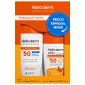 KIT HELIODERM PROTETOR SOLAR CORPORAL FPS50 200ML + PROTETOR SOLAR KIDS FPS50 120ML