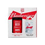 Kit Qod Beer Budweiser Shampoo 220ml + Beer Bag
