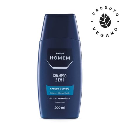 SHAMPOO PANVEL HOMEM 2X1 CABELO E CORPO 200ML