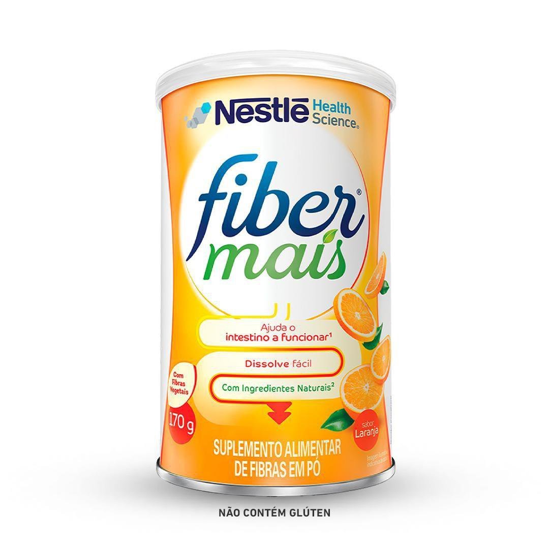Suplemento Alimentar De Fibras Fiber Mais Laranja 170g
