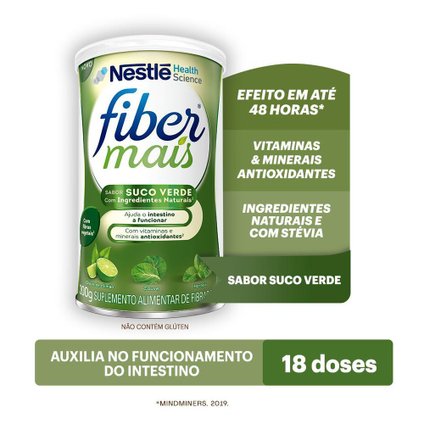 REGULADOR INTESTINAL FIBER MAIS SUCO VERDE 200G