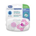 CHUPETA CHICCO PHYSIO FORMA LIGTH LUMI ROSA 6 A 16 MESES COM 2 UNIDADES