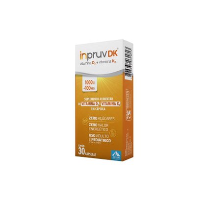 VITAMINA D INPRUV DK 1.000UI+100MCG  COM 30 COMPRIMIDOS APSEN