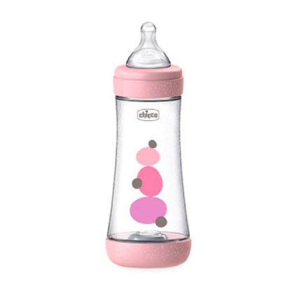 MAMADEIRA CHICCO PERFECT5 ROSA 330ML