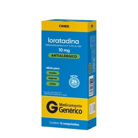 LORATADINA 10MG 12 COMPRIMIDOS CIMED GENERICO