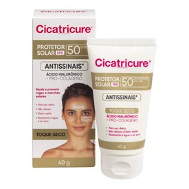 PROTETOR SOLAR CICATRICURE ANTISSINAIS EFEITO MATTE FPS 50 40G