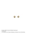 BRINCO PERFUR BABY CRISTAL DOURADO