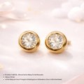 BRINCO PERFUR BABY CRISTAL DOURADO