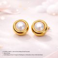 BRINCO PERFUR BABY PÉROLA DOURADO