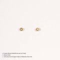 BRINCO PERFUR INFANTIL CRISTAL REDONDO DOURADO