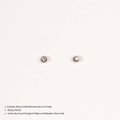 BRINCO PERFUR INFANTIL CRISTAL REDONDO INOX POLIDO