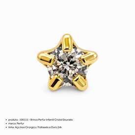 BRINCO PERFUR INFALTIL CRISTAL DOURADO