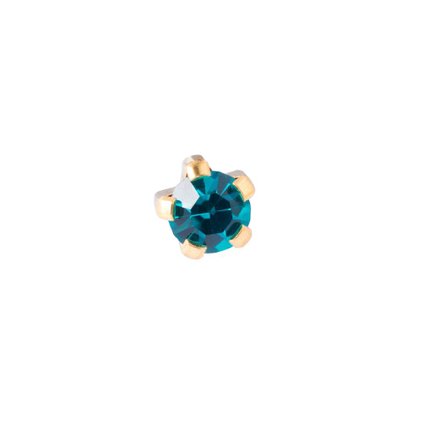 BRINCO PERFUR PREMIUM BLUE ZIRCON DOURADO
