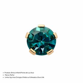 BRINCO PERFUR PREMIUM BLUE ZIRCON DOURADO