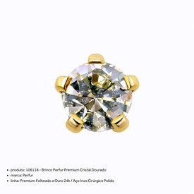 BRINCO PERFUR PREMIUM CRISTAL DOURADO