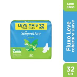 Absorvente Sempre Livre Adapt Suave Com Abas 32 Unidades