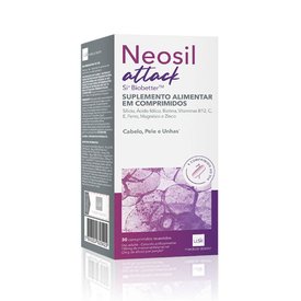 NEOSIL ATTACK SUPLEMENTO ALIMENTAR PARA CABELOS, UNHAS E PELE SILÍCIO SI BIOBETTER 30 COMPRIMIDOS