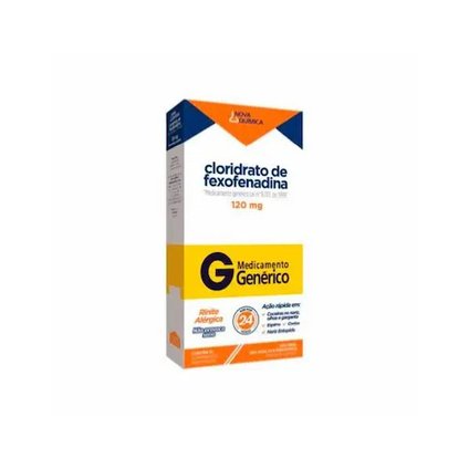 CLORIDRATO FEXOFENADINA 120MG 10 COMPRIMIDOS NOVA QUIMICA