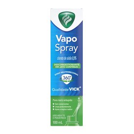 VICK VAPO SPRAY DESCONGESTIONANTE NASAL PARA NARIZ ENTUPIDO 100 ML