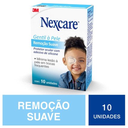 PROTETOR OCULAR INFANTIL NEXCARE GENTIL À PELE 10 UNIDADES