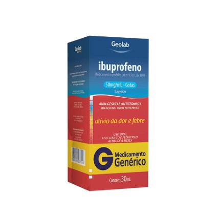 IBUPROFENO 50MG/ML 30ML GEOLAB GENERICO