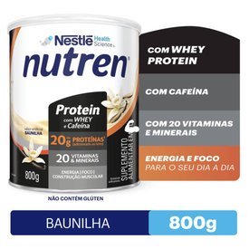 SUPLEMENTO ALIMENTAR NUTREN PROTEIN BAUNILHA 800G