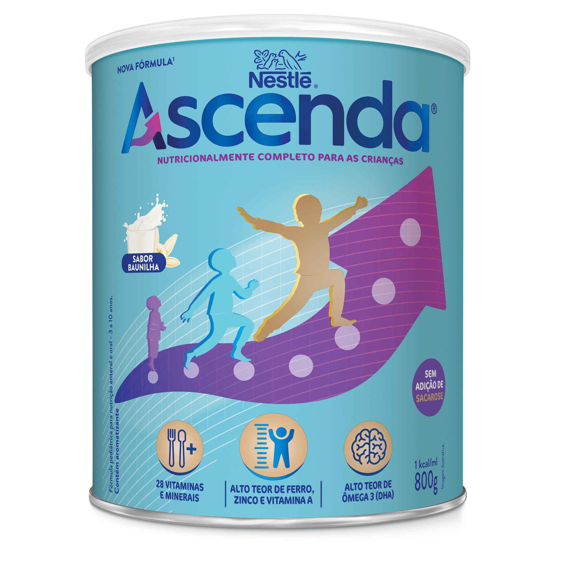 Suplemento Alimentar Ascenda Baunilha 800g