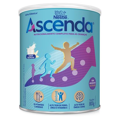 SUPLEMENTO ALIMENTAR ASCENDA BAUNILHA 800G