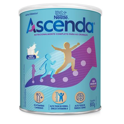 SUPLEMENTO ALIMENTAR ASCENDA BAUNILHA 800G