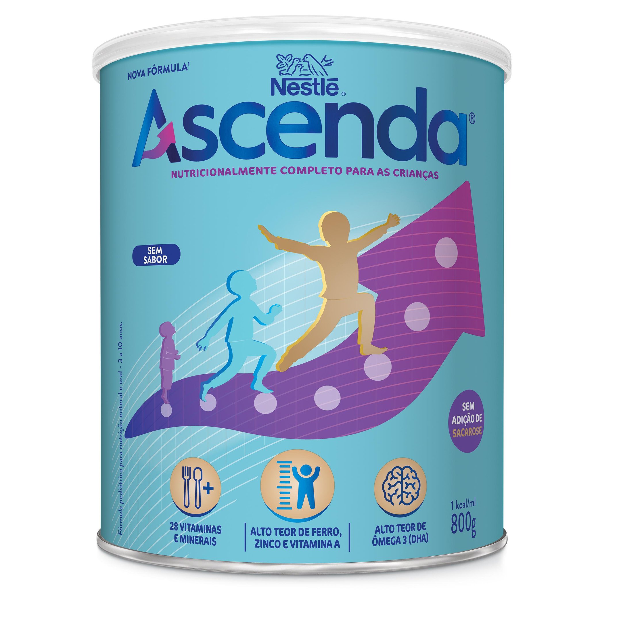 Suplemento Alimentar Ascenda Sem Sabor 800g